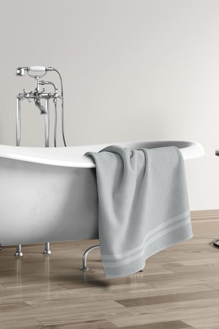 3 toallas de mano - Gris claro - 50 x 100 cm