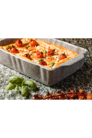 2 fuentes de gres para horno Pierre Gourmet - 34 x 22 cm y 30,5 x 18,5 cm