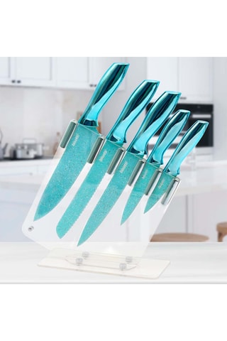 Bloque de 5 piezas de acero inoxidable Miss Gourmet