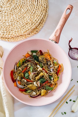 Wok/sartén guisera Stonerose  - 28 cm - 3,5 l