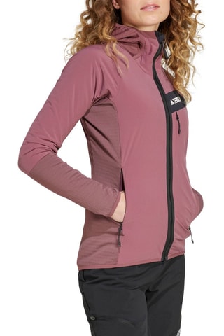 Veste polaire à capuche Terrex - Violet