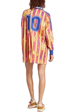 Robe droite X Farm - Jaune et bleu cobalt