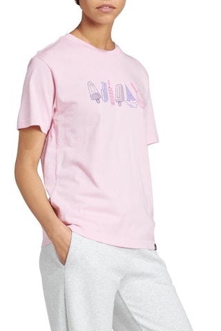 T-shirt regular Lounge Food - Rose poudré