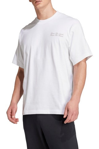 T-shirt de football loose en coton biologique FC Bayern - Blanc