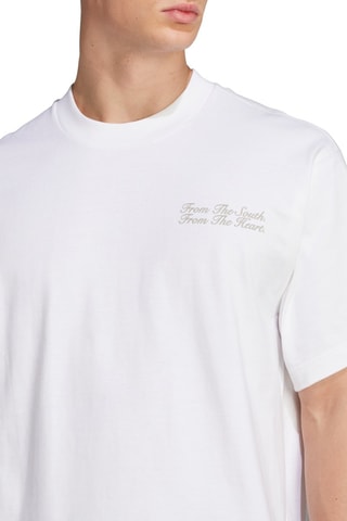 T-shirt de football loose en coton biologique FC Bayern - Blanc