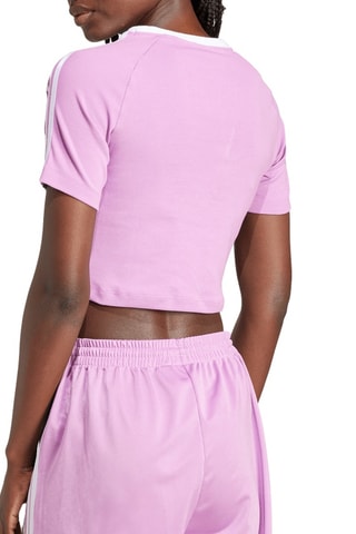 T-shirt cropped - Violet - Adidas