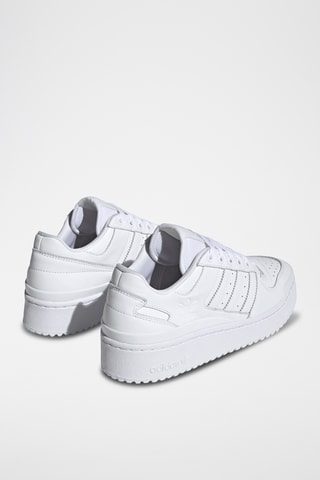 Baskets compensées en cuir Forum Bold Stripes- Blanc