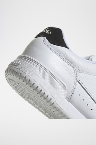 Baskets en cuir et nubuck Court Super - Blanc et noir
