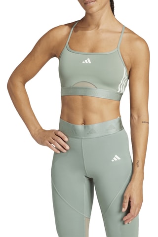 Brassière de sport Hyperglam - Vert sauge et blanc