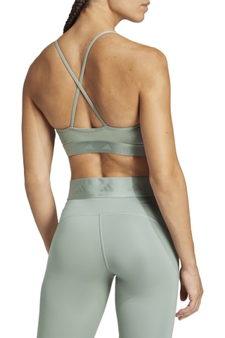 Brassière de sport Hyperglam - Vert sauge et blanc