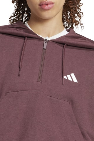 Sweat à capuche Essentials - Bordeaux et blanc