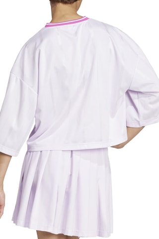 T-shirt de foot ample Tiro - Blanc et rose