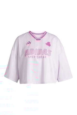 T-shirt de foot ample Tiro - Blanc et rose