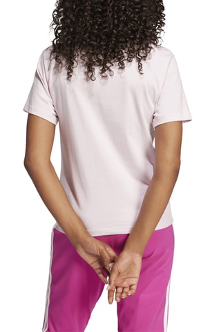 T-shirt Standard Essentials - Rose poudré et blanc