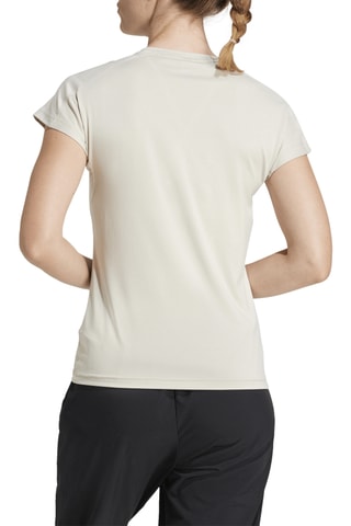 T-shirt slim fit Essentials - Ecru et blanc