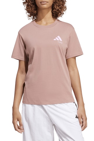 T-shirt regular Lounge Verbiage - Rose