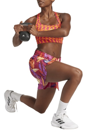 Short loose d’entrainement taille haute Farm Rio Pacer - Mauve