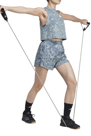 Short regular d’entraînement taille haute Essentials - Gris