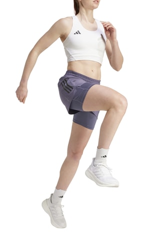 Short de running 2-en-1 Own the Run Climacool - Violet