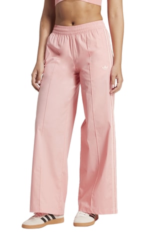 Pantalon wide legs taille haute - Rose