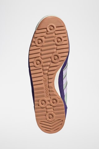 Sneakers in pelle scamosciata SL72 OG - Verde acqua e viola