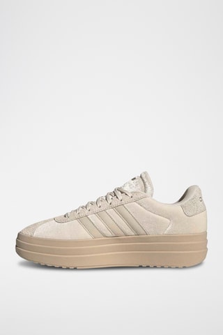 Baskets plateformes en cuir VL Court Bold - Beige