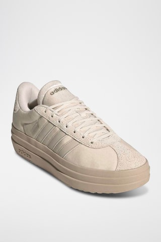 Baskets plateformes en cuir VL Court Bold - Beige