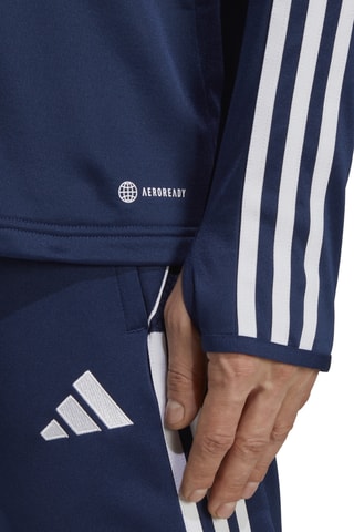 T-shirt slim d'entraînement de football Tiro 23 League - Bleu marine