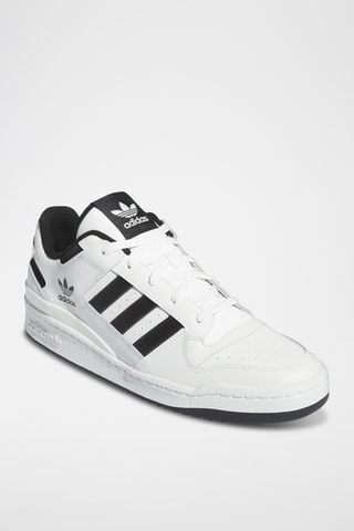 Baskets en cuir Forum - Blanc et noir