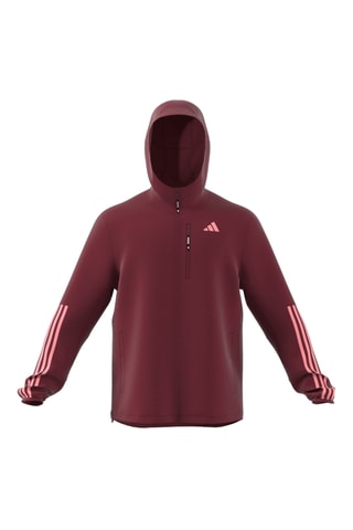 Veste de running à capuche - Rouge