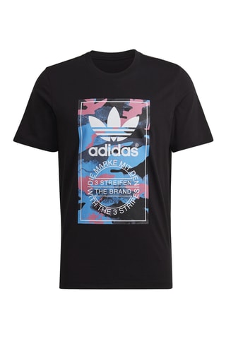 T-shirt regular Camo - Noir