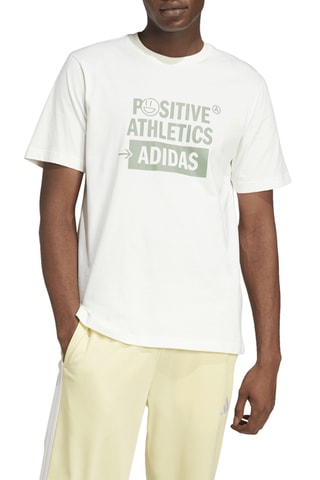 T-shirt regular Lounge Verbiage - Blanc