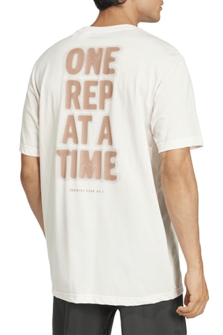 T-shirt loose d’entrainement One Rep at a Time - Blanc