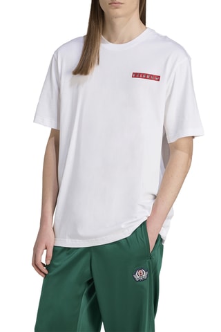 T-shirt loose Graphic - Blanc