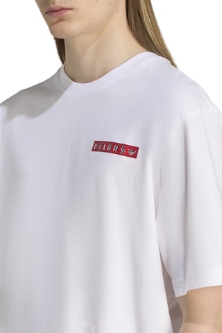 T-shirt loose Graphic - Blanc