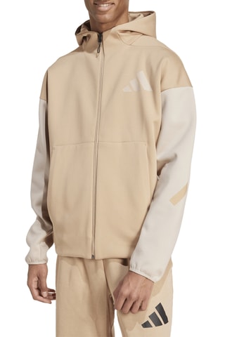 Sweat à capuche Z.N.E - Marron clair et beige