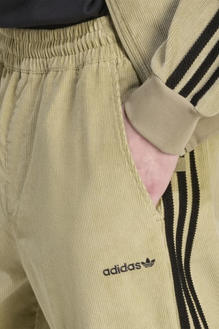 Pantalon regular en velours - Kaki