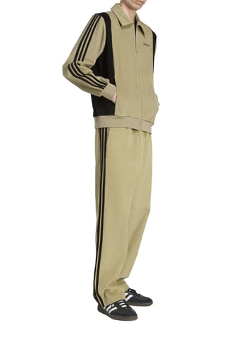 Pantalon regular en velours - Kaki