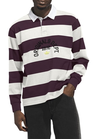 Polo loose Dept. Striped - Blanc