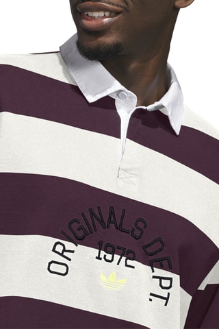 Polo loose Dept. Striped - Blanc