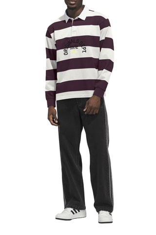 Polo loose Dept. Striped - Blanc