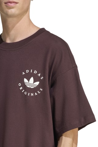 T-shirt Curved Adlg - Marron