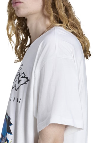 T-shirt oversize Ghost Rider Marvel - Blanc