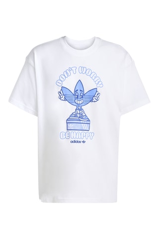 T-shirt oversize Smile Treffy - Blanc
