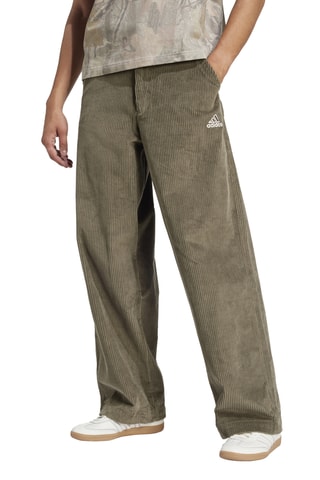 Pantalon loose en velours Cord - Vert olive