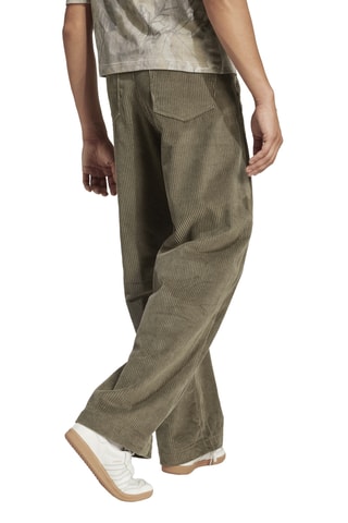 Pantalon loose en velours Cord - Vert olive