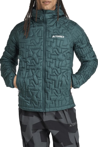 Veste de randonnée à capuche Terrex Xperior PrimaLoft - Vert foncé