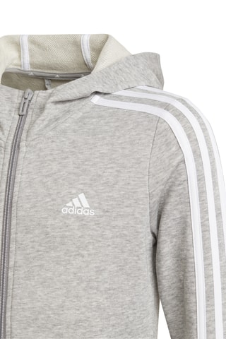 Veste à capuche Essentials 3-Stripes - Gris chiné