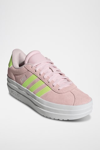 Baskets plateformes en cuir - Rose