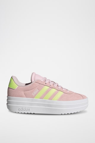 Baskets plateformes en cuir - Rose